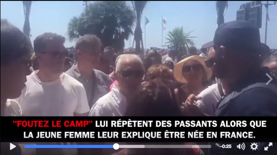Altercation raciste pendant la minute de silence... Video Not so Nice.