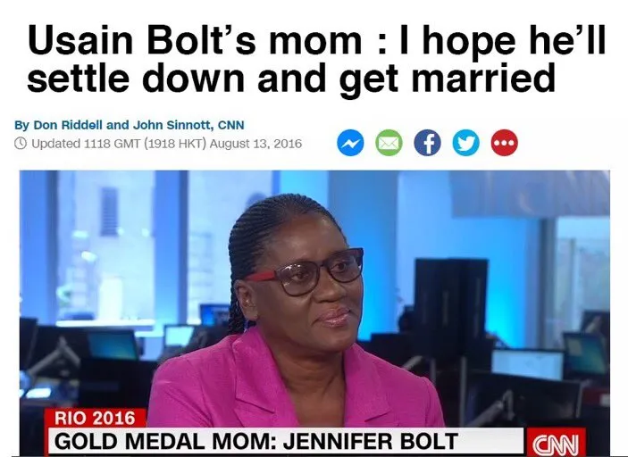 Bon... Usain, tu gagnes le 100m et tu rentres te marier... (lol)