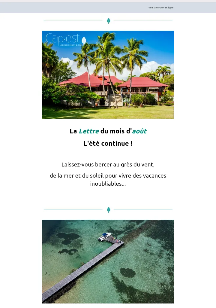 Au Cap-Est Lagoon & Spa on n'a pas le CAPES