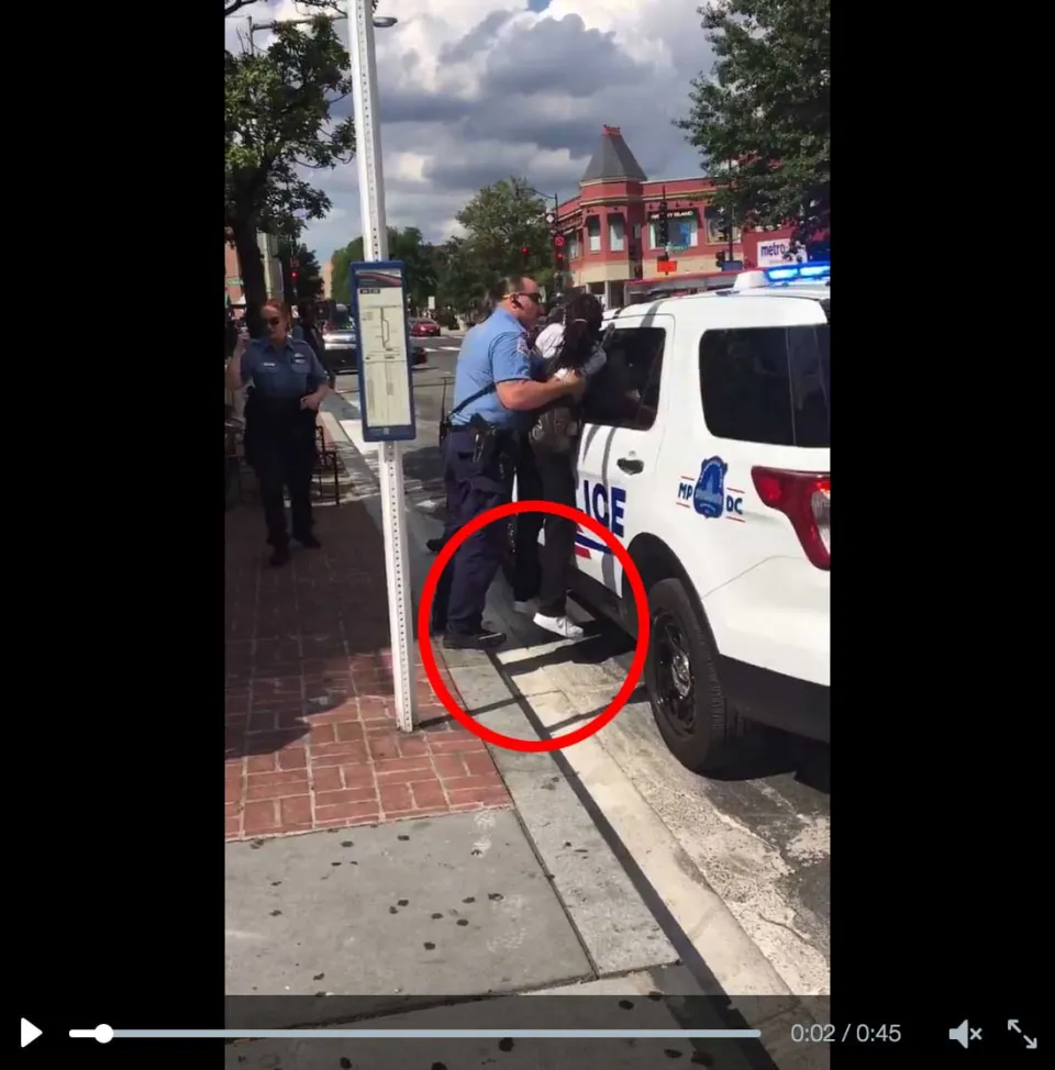 USA : brutale intimidation d'une jeune femme par deux agents (WTF Videos)