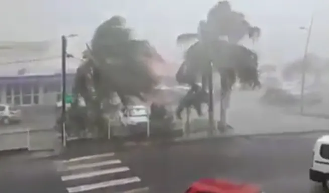 La tempête tropicale Matthew au Marin en Martinique