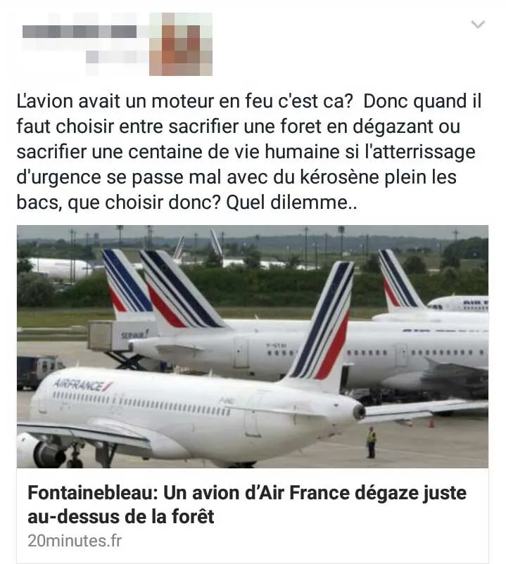 Sauve un arbre, plante un avion.