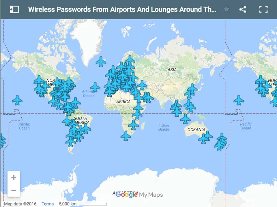 Les codes Wifi des aéroports dans le monde !
