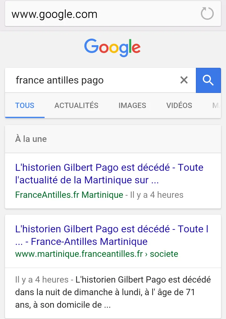 Ils ne parlent pas du député  Nilor qui baise dans un ascenseur de l'AN mais ils annoncent la mort de Gilbert Pago