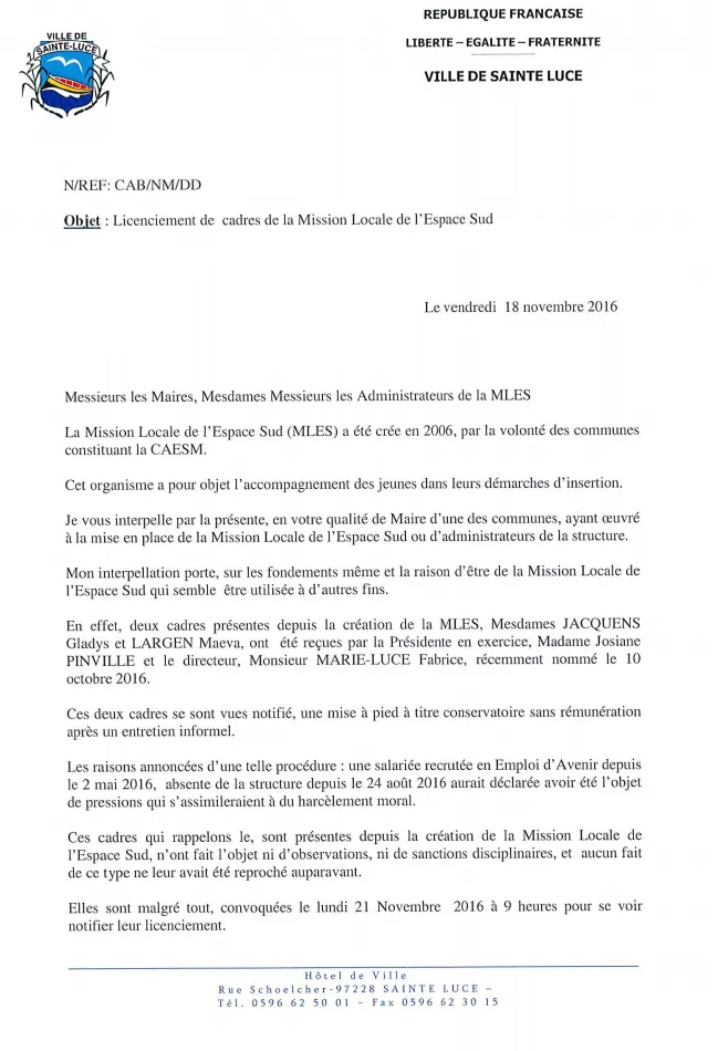 Qui en veut à Gladys Jacquens et à Maeva Largen ?