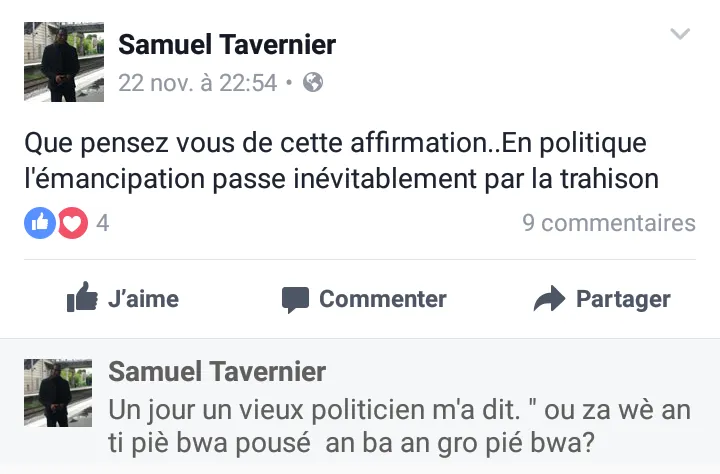 La question de Samuel...