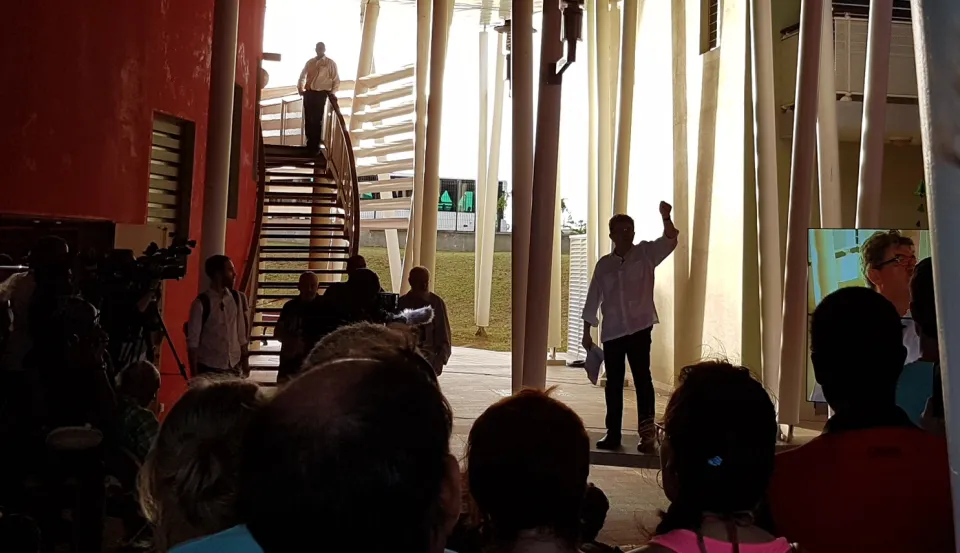 Visite de Mélenchon en Martinique : vif succès