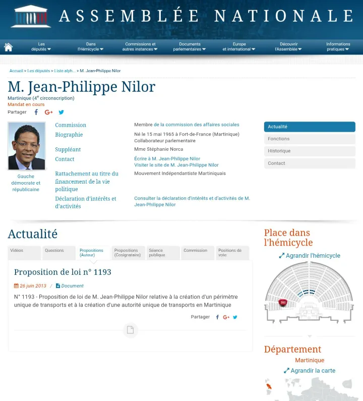 BILAN EN TROMPE L'OEIL D'UN DÉPUTÉ IMPOSTEUR
