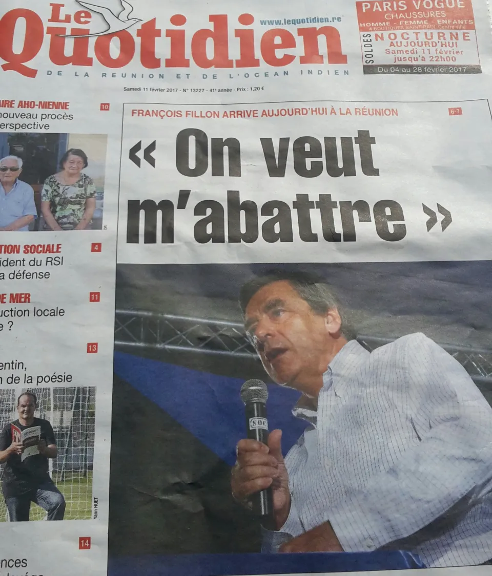 François Fillon à l'île de La Réunion : le rougail de la peur
