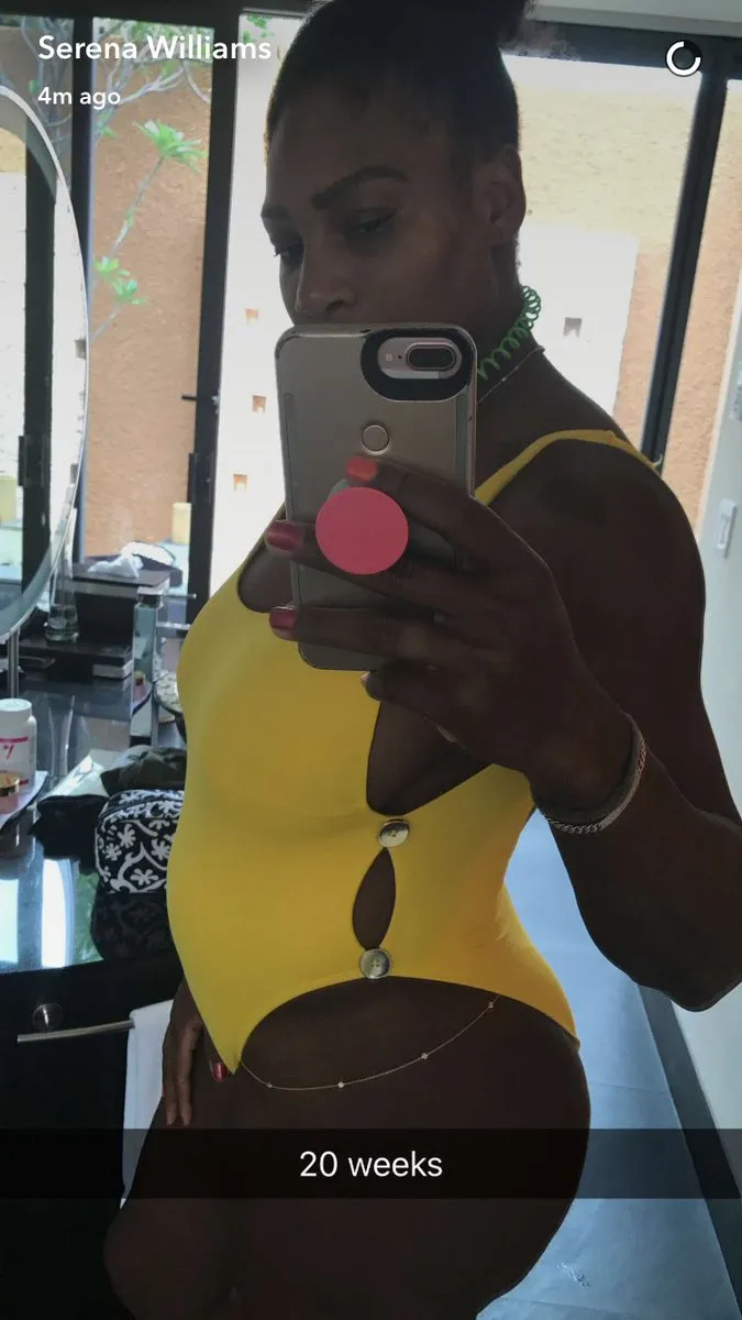 Serena Williams attend un heureux événement
