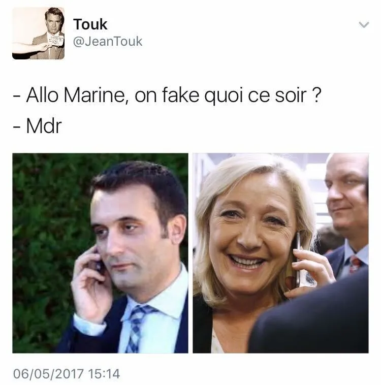 We want to Fake you...Le Pen