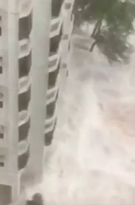 Typhon de force 8 ce jour à Hong Kong