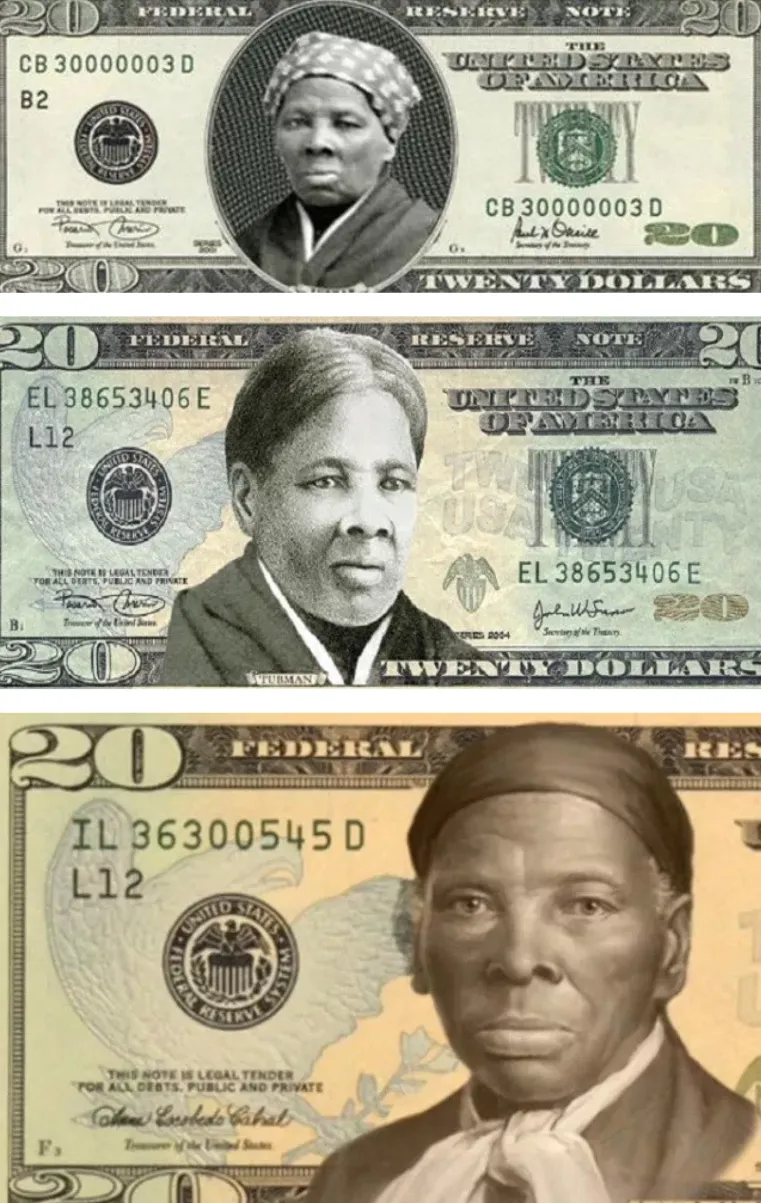 USA : PAS DE NOIRE  SUR LES BILLETS DE 20 DOLLARS