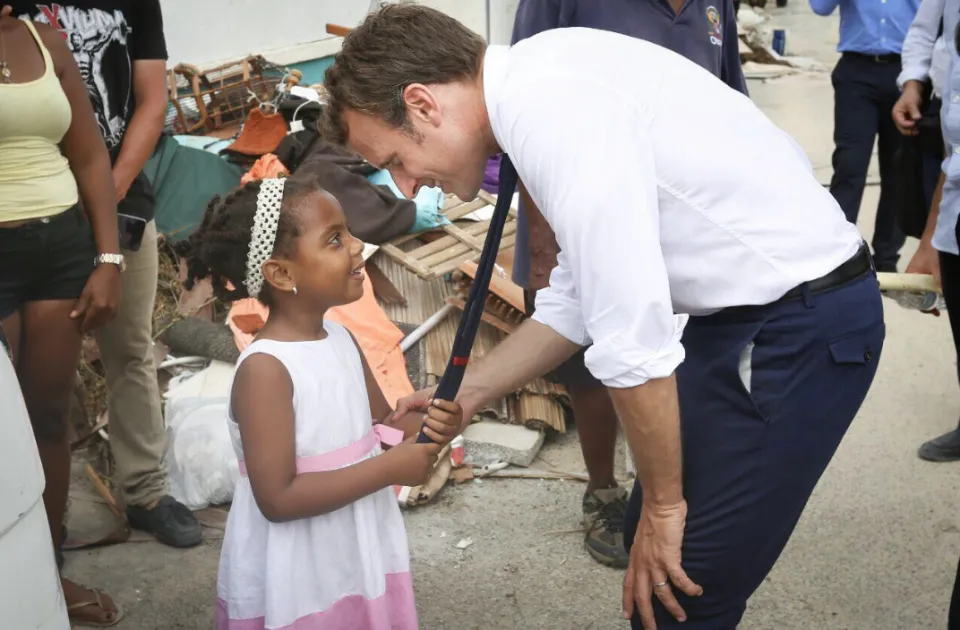 L'image du jour 13/09/17 - Saint Martin - Macron