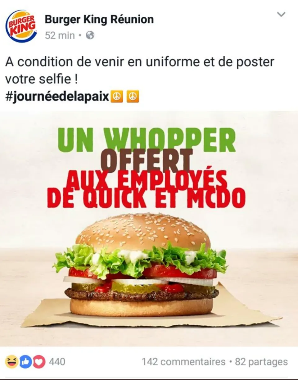 Île de La Réunion : my name is Colbert...Call Burger King