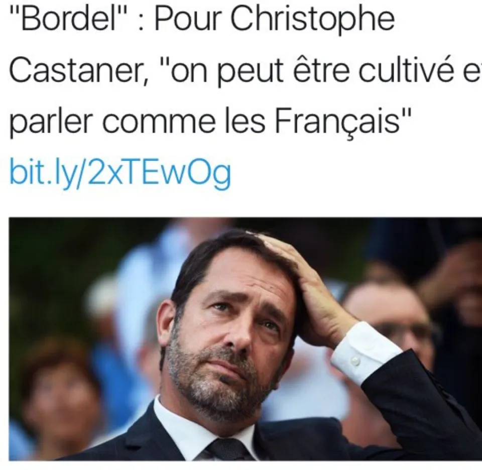 "On peut être cultivé et parler comme les français"