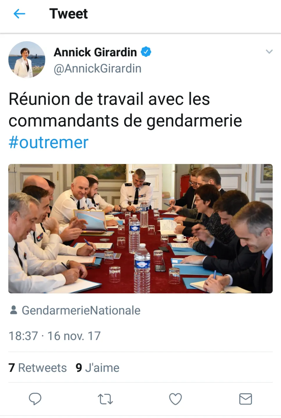 Colbert meeting au ministère des Outre-mer ?