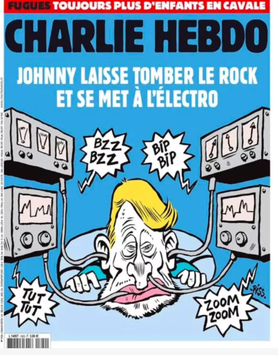 L'image du jour 22/11/17 - Charlie Hebdo -Johnny Hallyday