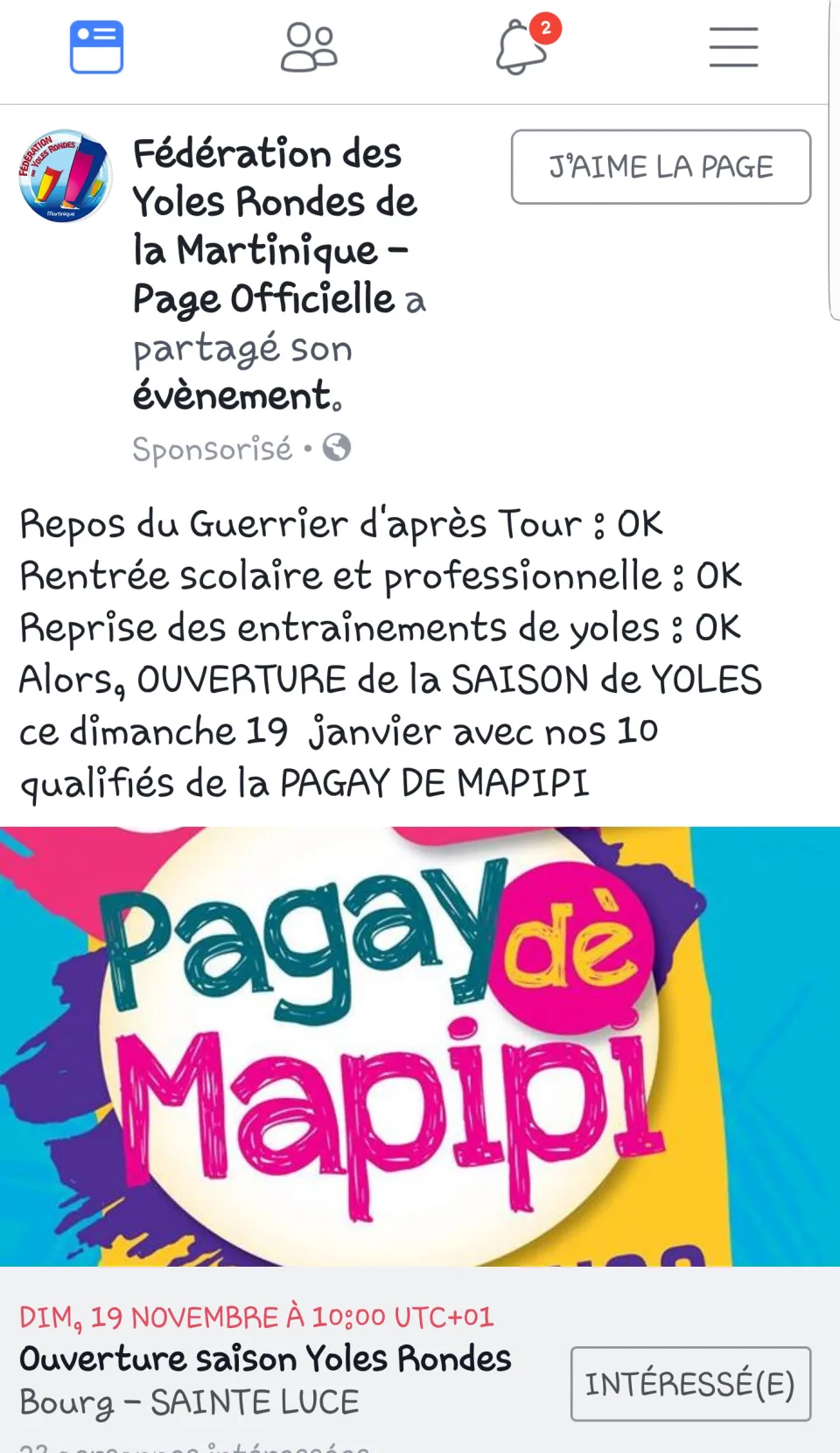 La yole ronde  de Martinique ne mérite-t-elle pas mieux ?