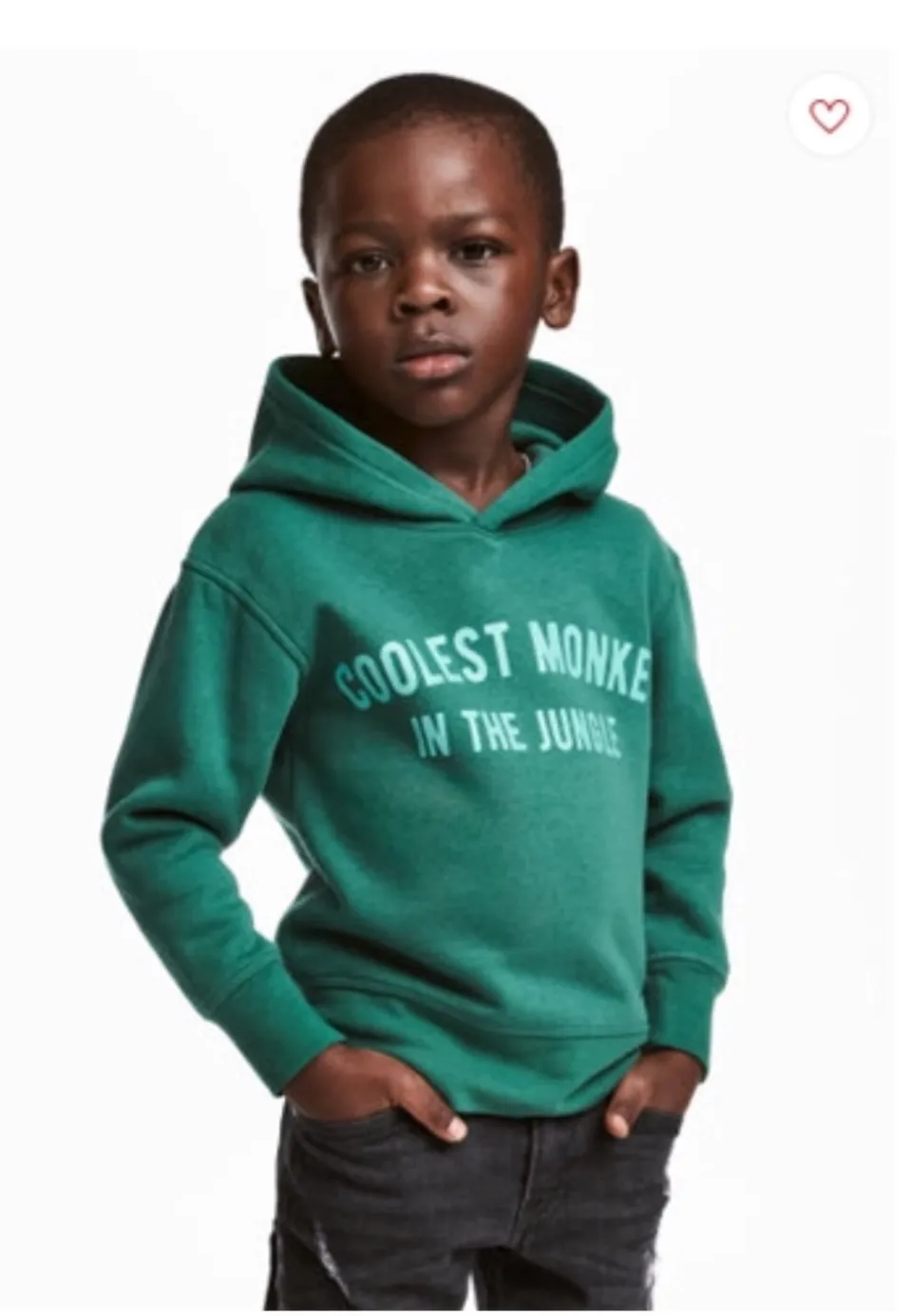 Pour H&M le singe le plus cool de la jungle est un enfant noir