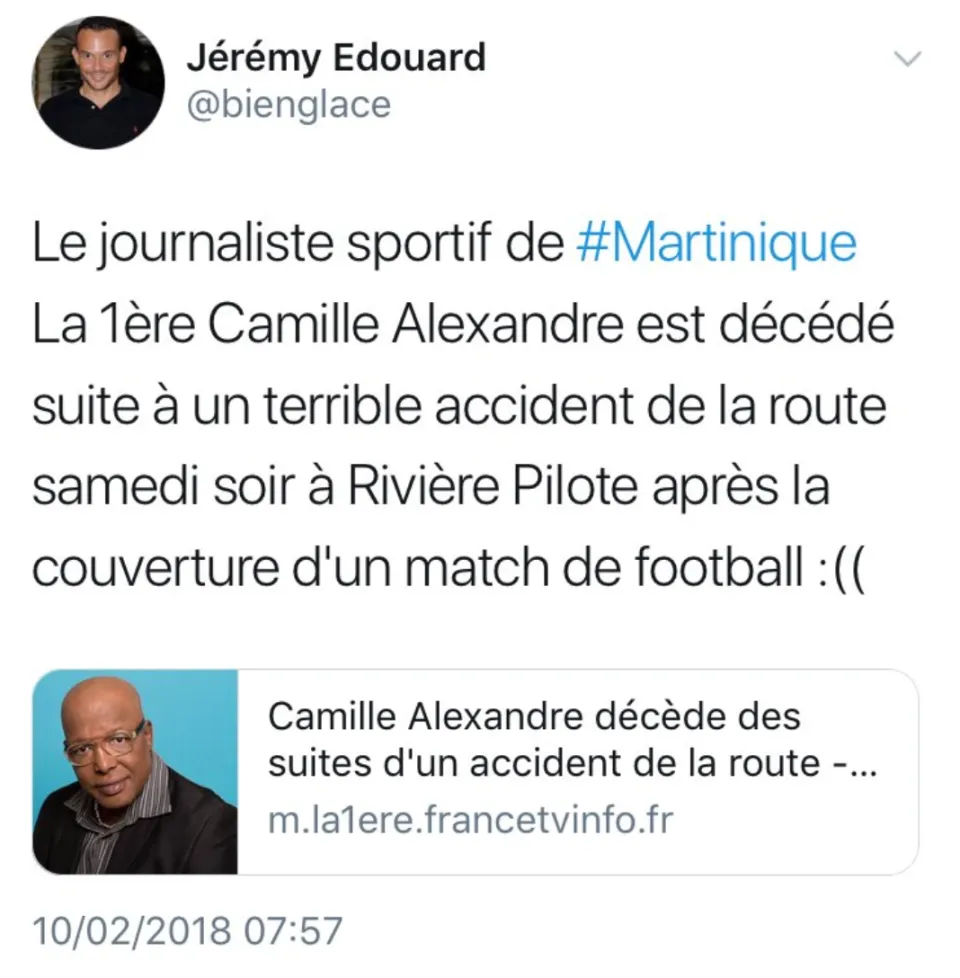 Camille Alexandre n'est pas encore mort.