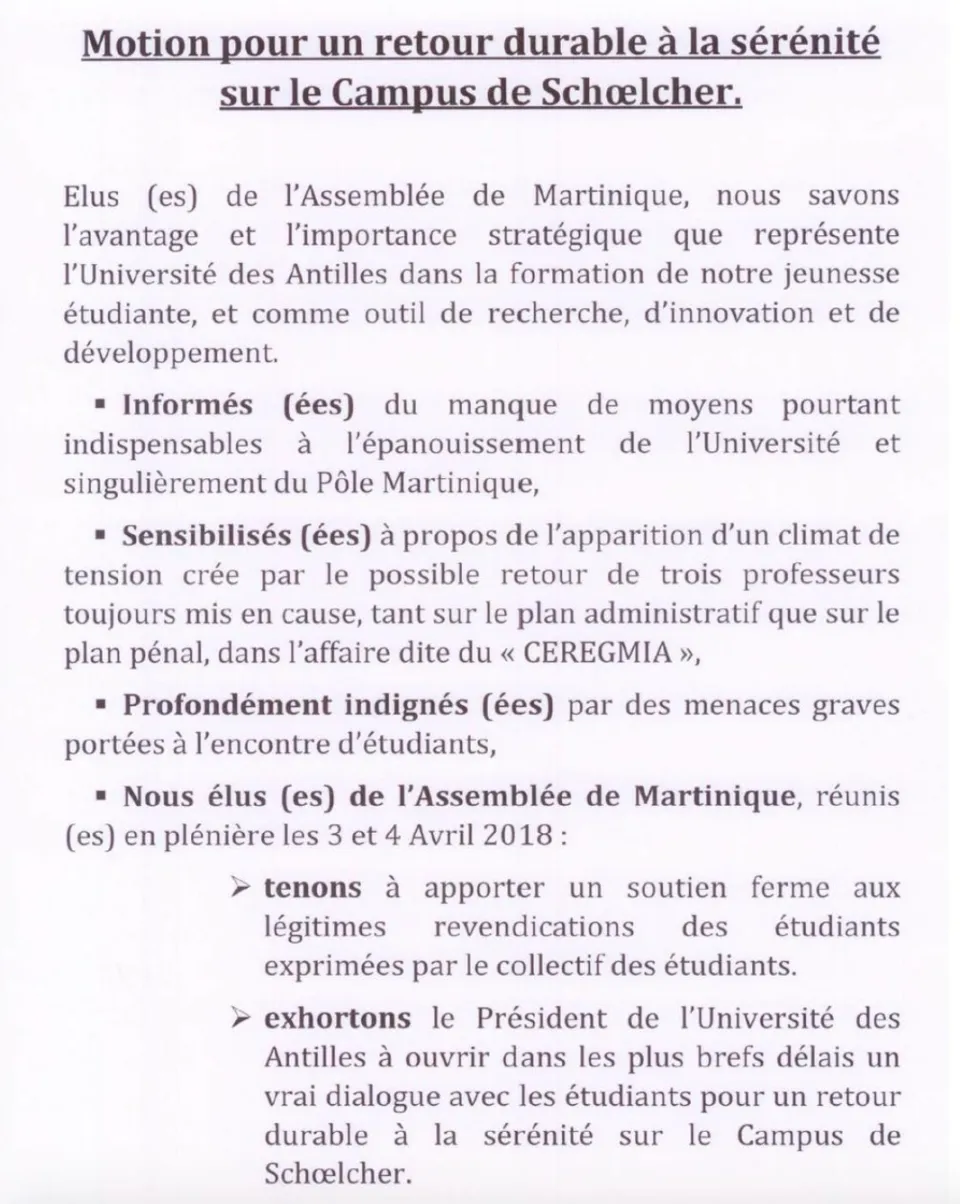 Université des Antilles : Ensemble Pour une Maçonnerie Nouvelle (EPMN)