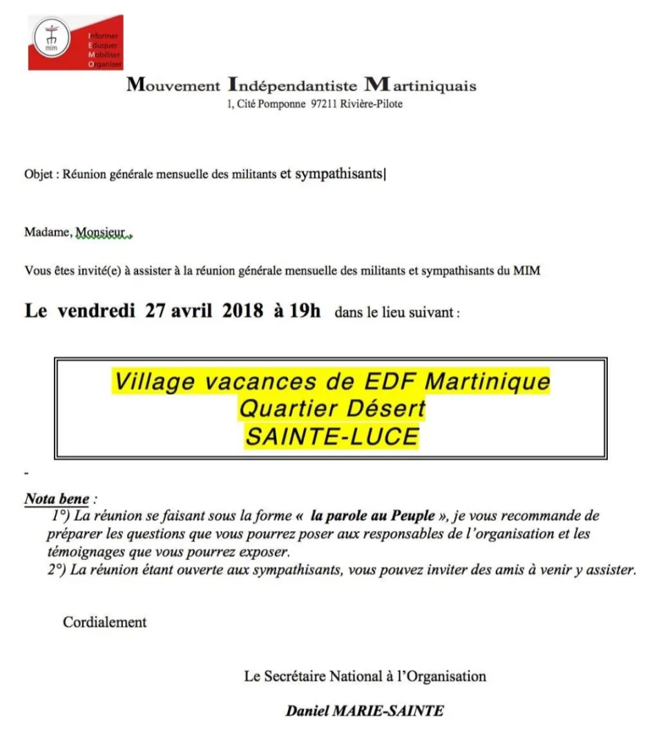 Martinique : Alfred Marie-Jeanne défie Jean-Philippe Nilor sur les terres de Nicaise Monrose