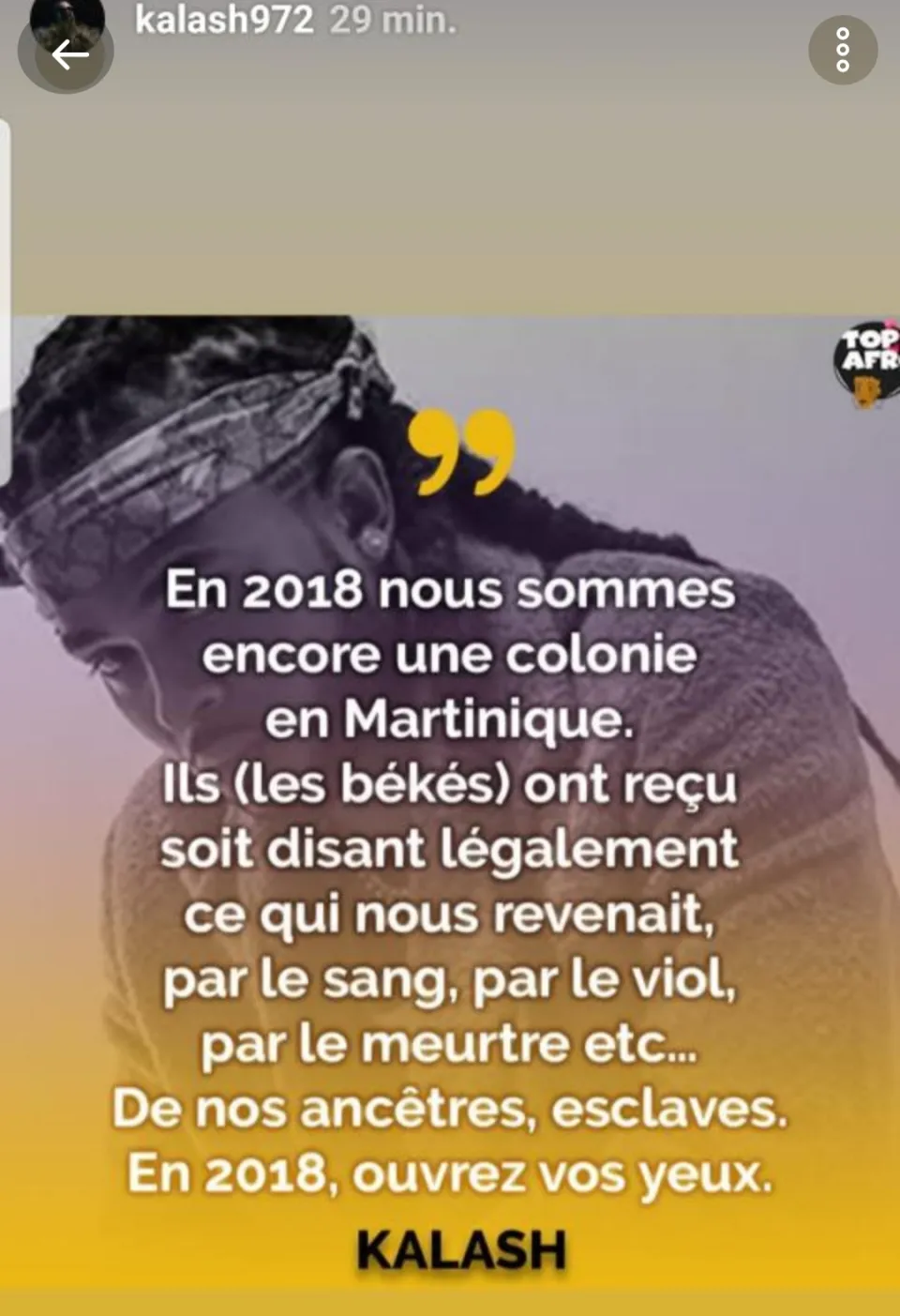 L'image du jour 22/05/18 - Martinique 22 mai 1848 - Kalash