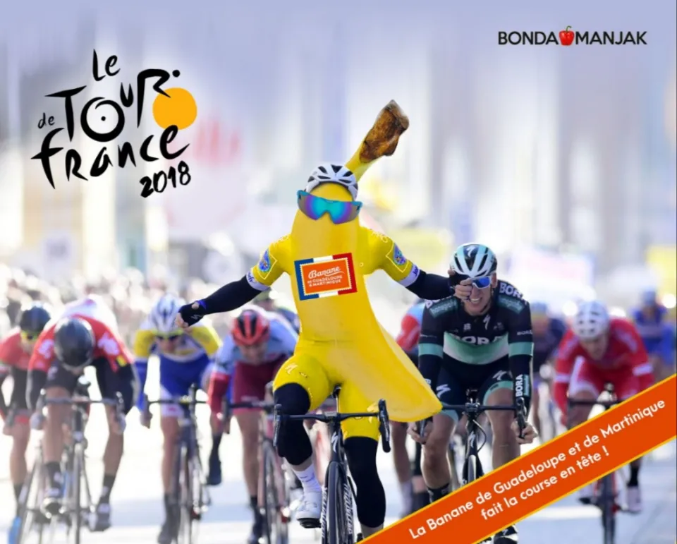 L'image du jour 25/05/18 - Tour de France cycliste 2018/Banane de Guadeloupe et de Martinique