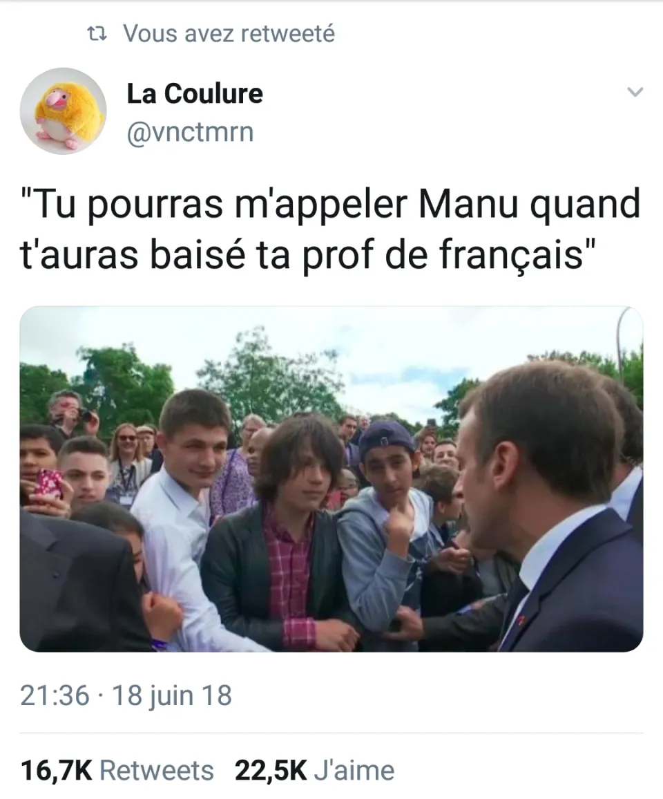 Manu...le respect est mort dans le pays de Colbert