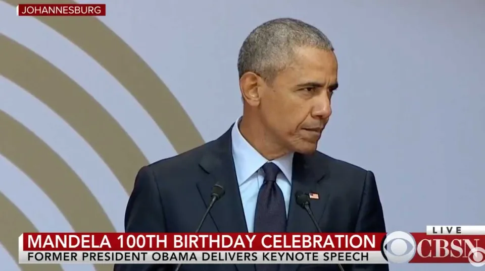 Discours de Barack Obama pour l'anniversaire des 100 ans de la naissance de Nelson Mandela