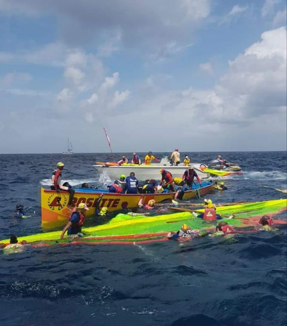 Tour de la Martinique des yoles rondes : quand Rosette/Orange (l'arme fatale) rime avec larmes fatales 😭😢😭😢😭