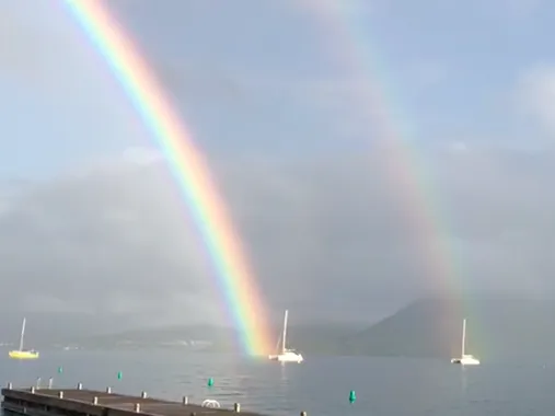 Isaac offre à la Martinique un arc-en-ciel...le vrai !!!