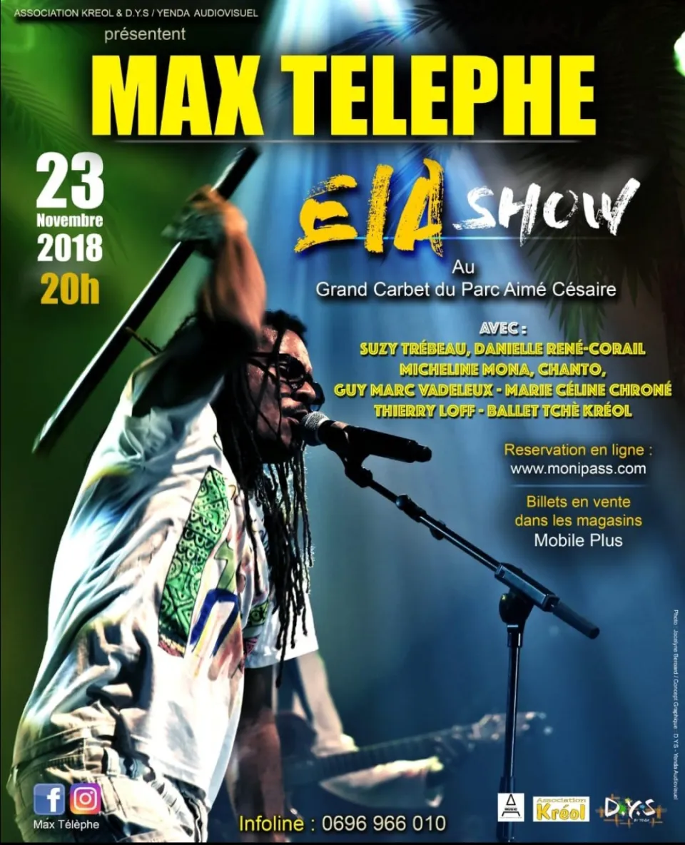 Max Télèphe en concert en Martinique