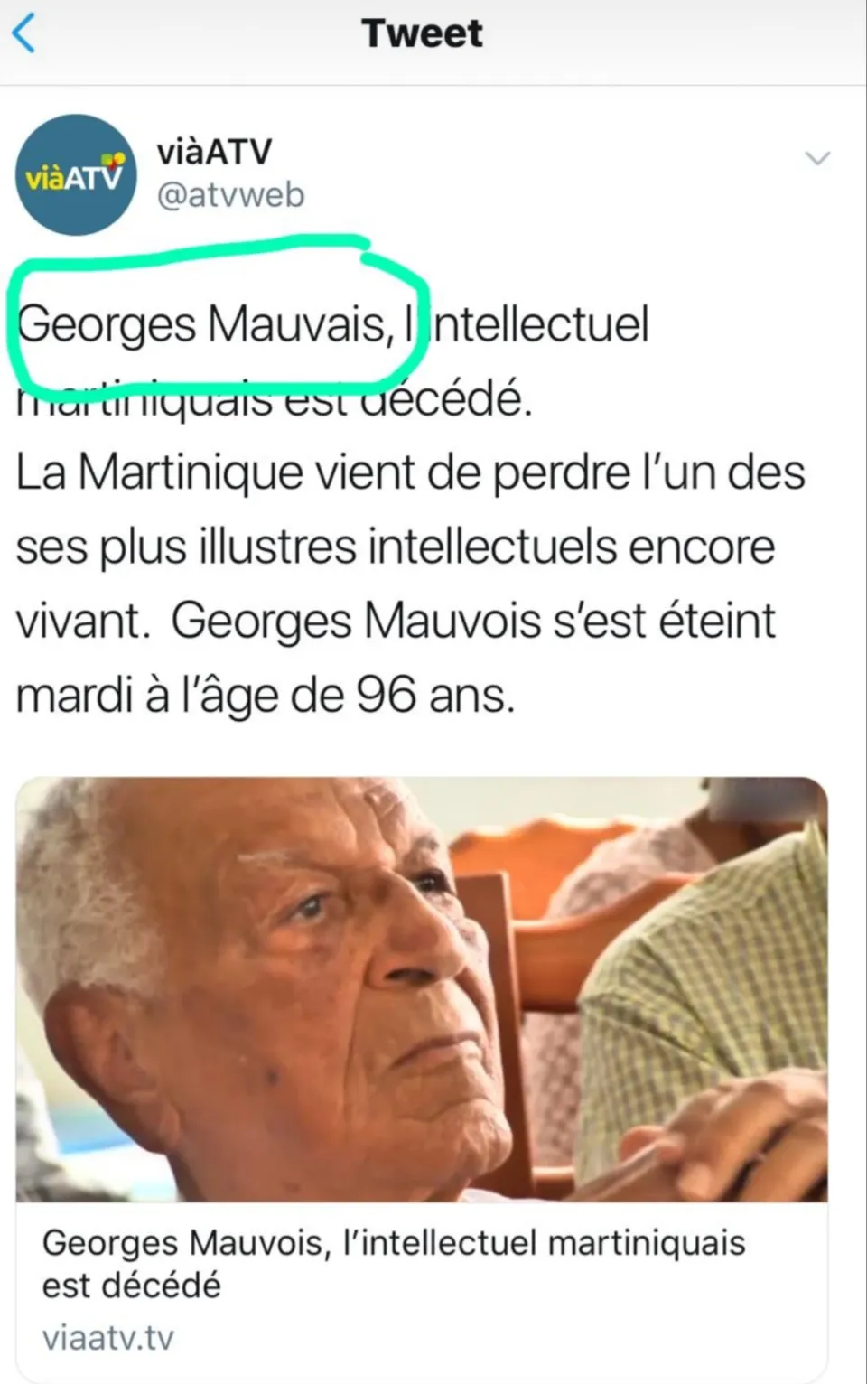 Le MAUVAIS tweet de ATV