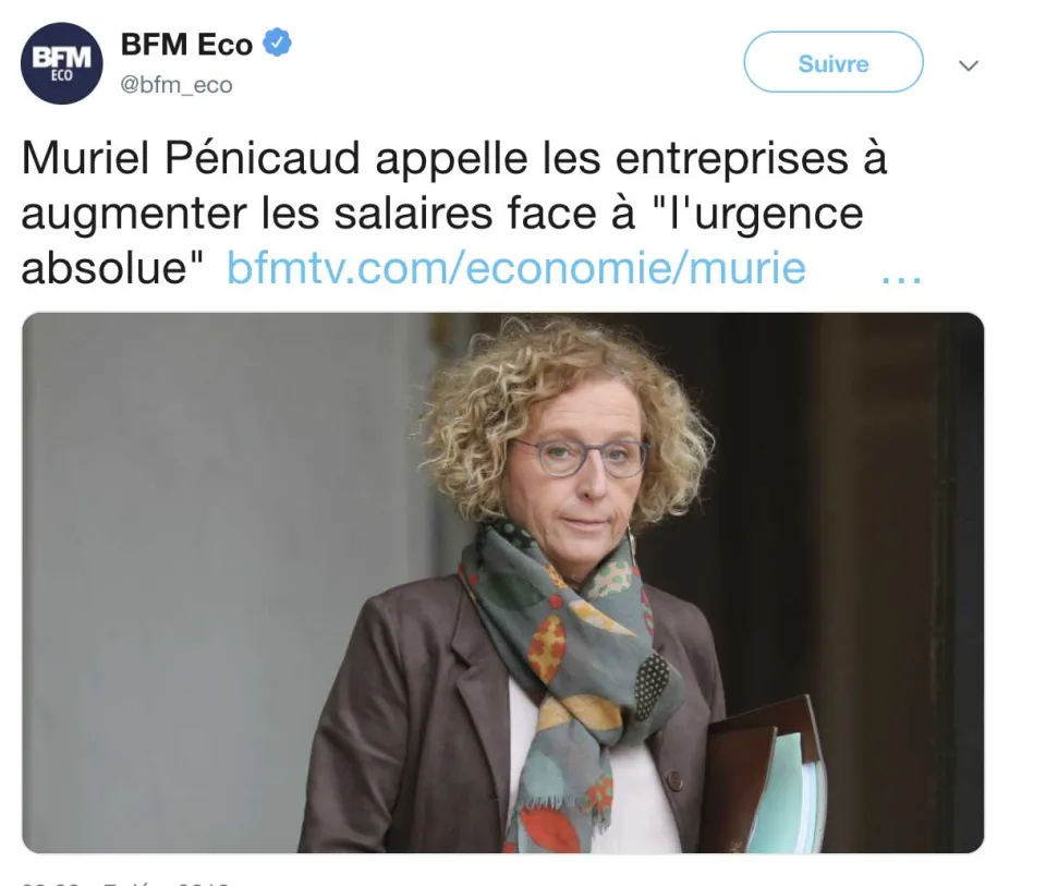 (Breaking) Le gouvernement en panique demande aux entreprises d'augmenter les salaires (BFM)