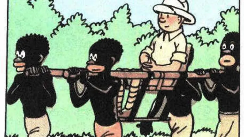 Tintin a 90 ans. Donc ils sortent une version "colorisée" de ... Tintin au Congo !