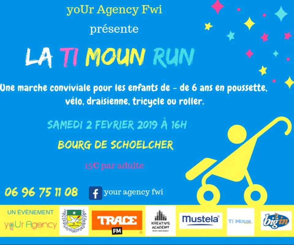 🏃‍♂️🏃‍♀️🎉La Ti Moun Run 🏃‍♂️🏃‍♀️🎉 va mettre toute  la famille d'accord