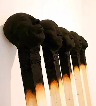 Matchstick men by Wolgang Stiller