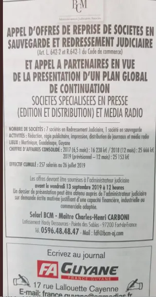 Qui veut acheter France-Antilles  ?