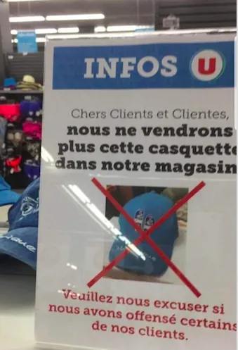Retrait des casquettes 4 serpents à Hyper U en Martinique: c'est parfait !!!