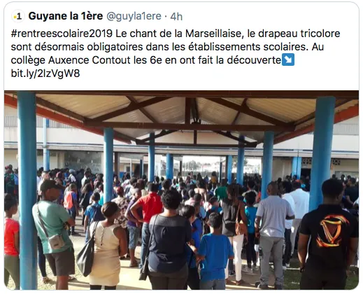 Colbert le père du Code Noir fait un clin d'oeil de borgne aux français de Guyane