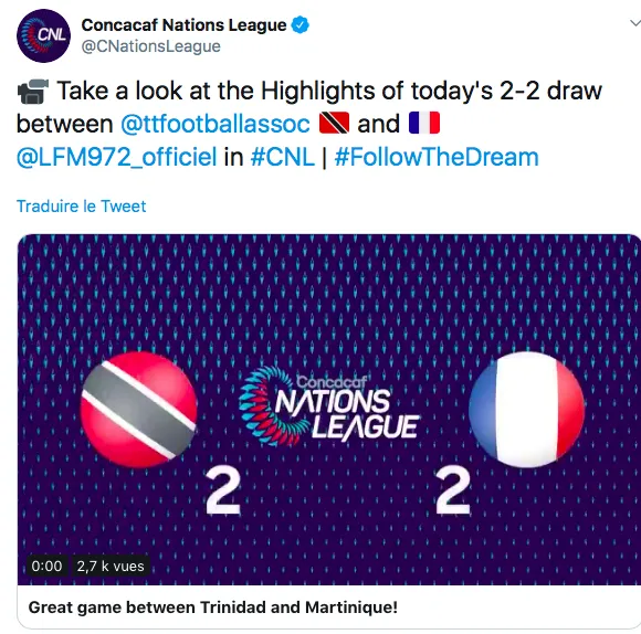 L'image du jour 10/09/19 - TRINIDAD -FRANCE
