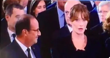 François Hollande : "Mon dieu Carla...votre robe ...satan l'habite"
