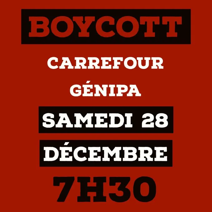 Boycott Hayot...les anti- chlordécone remettent le coup vert...rouge ...noir