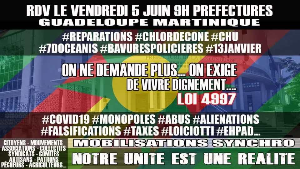 Ce 5 juin 2020 sera de bonne facture en Martinique et Guadeloupe et rimera avec Préfecture