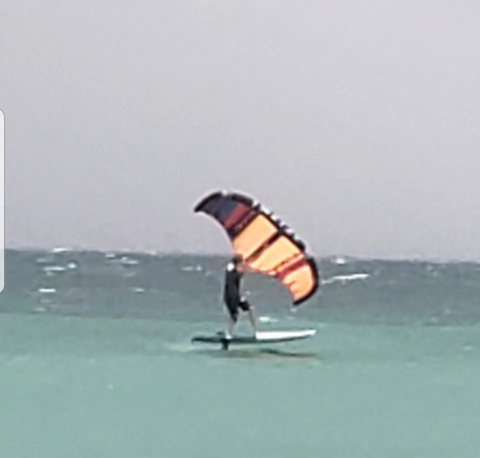 Wingsurf aux salines en Martinique
