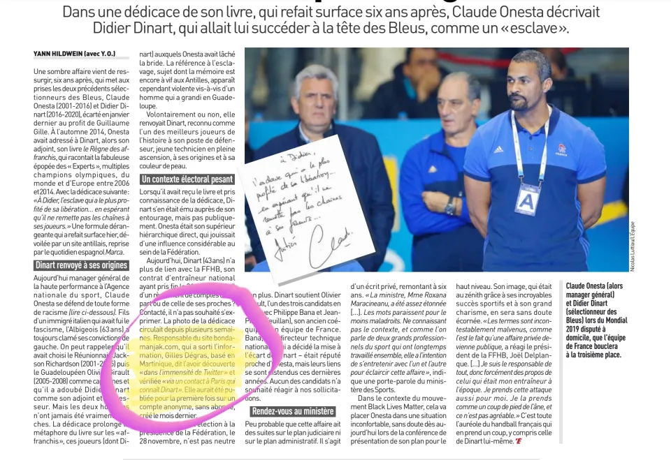 Bondamanjak sort l’affaire Dinart/Onesta reprise par la presse internationale
