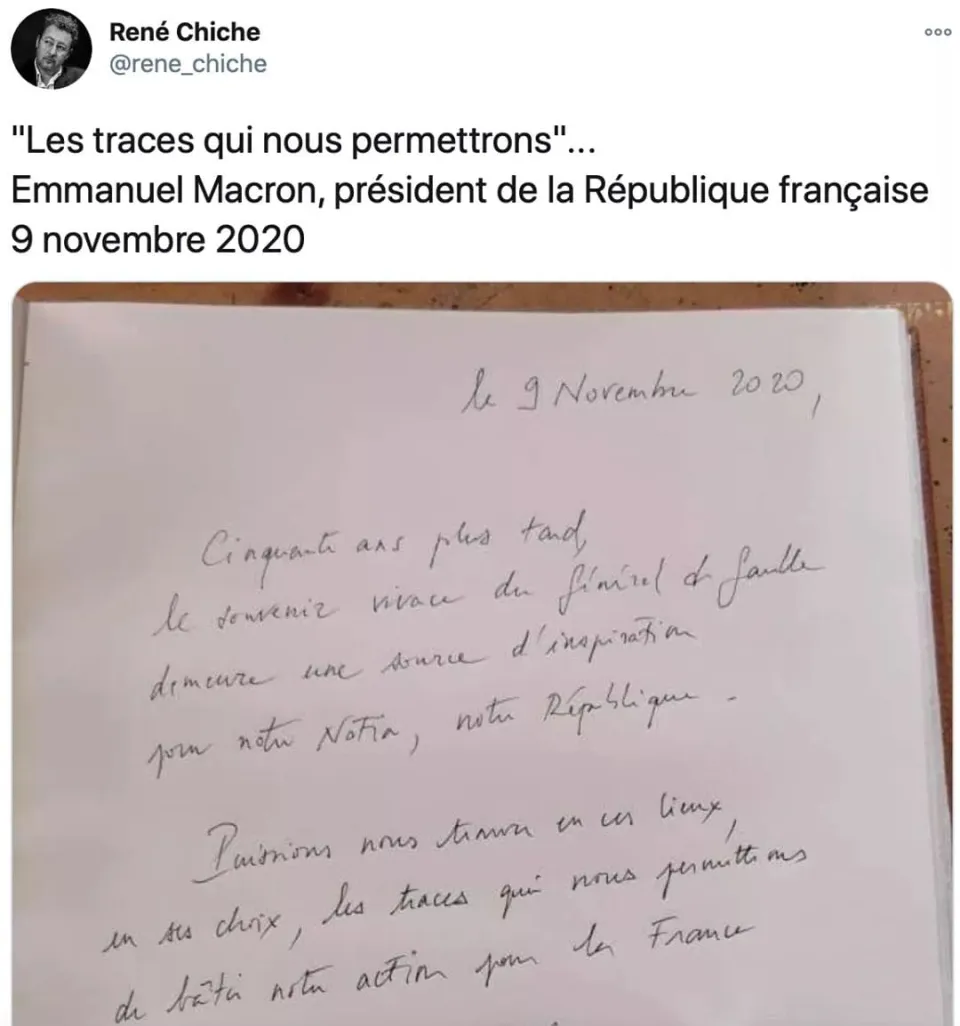 Emmanuel Macron a fait un carreau...Antoine Crozat doit être furieux.