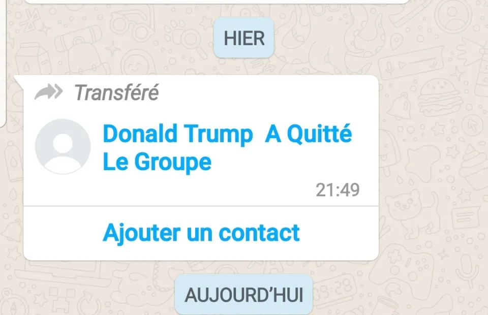 L'image du jour 08/11/20 - WhatsApp - Trump